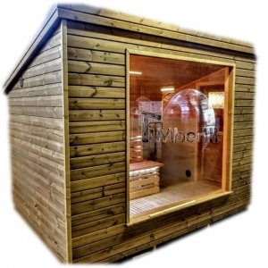 Nowoczesna, ogrodowa sauna